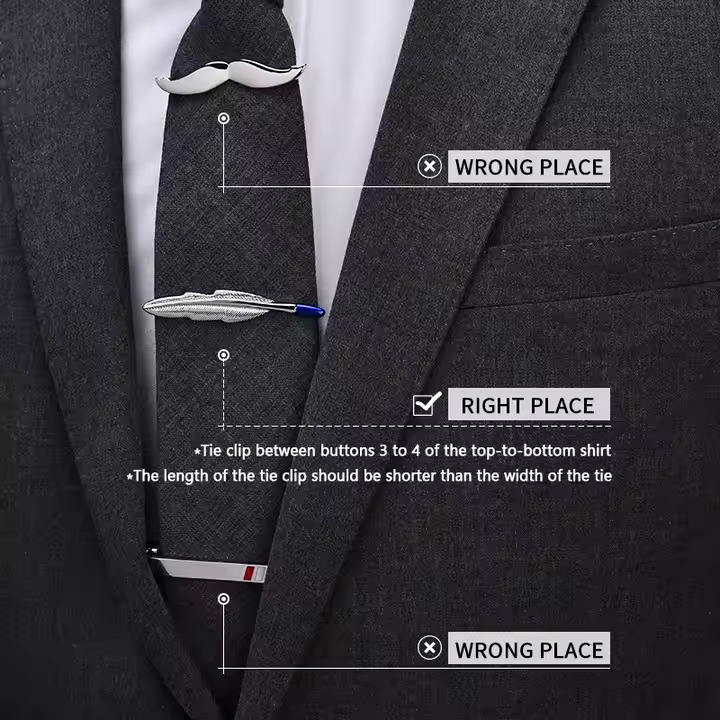 Step-by-Step Guide to Wearing a Tie Clip, Bar, or Tack